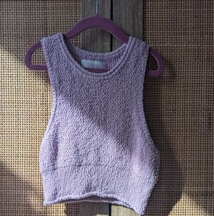 Zara kids Lilac Textured Sleeveless Top